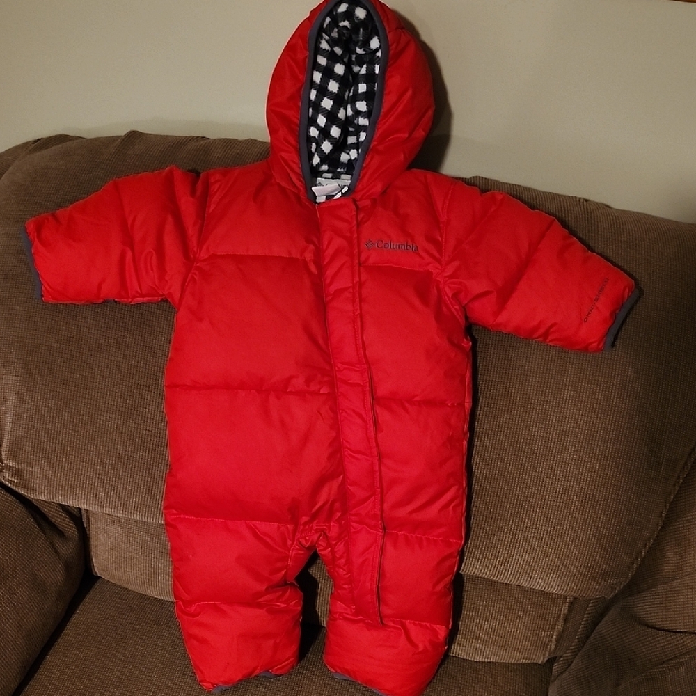Columbia Red Kids Puffer Snowsuit